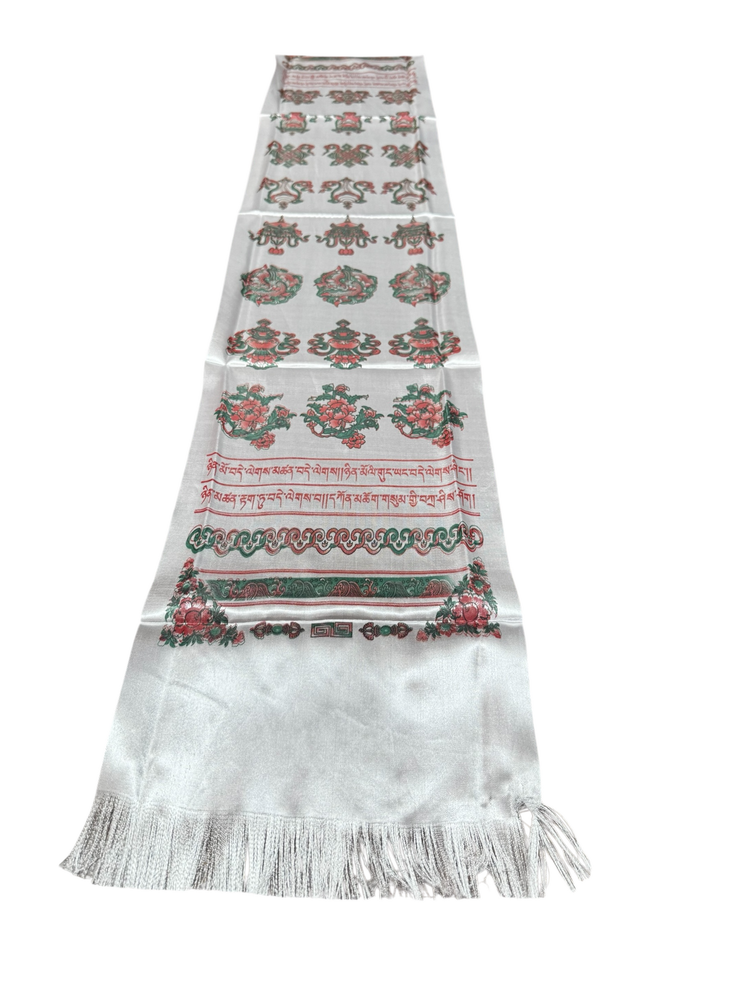 Tibetan White Silk Khata / Khada / Offering Scarf