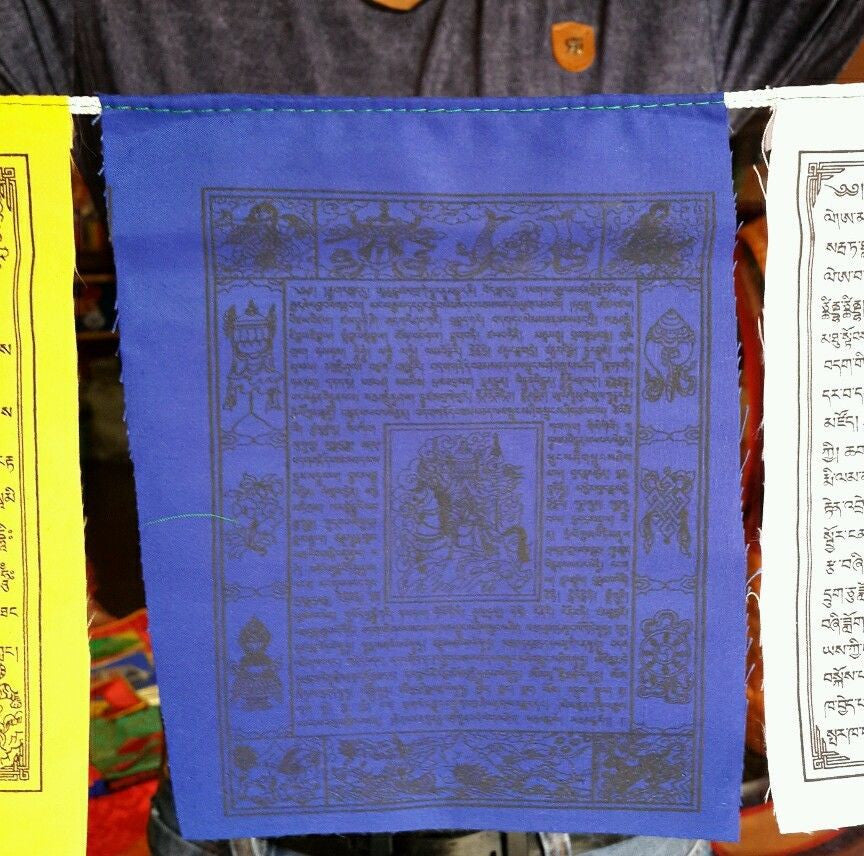 Drapeau de prière en coton de haute qualité du bouddhisme tibétain / lungta / du Népal