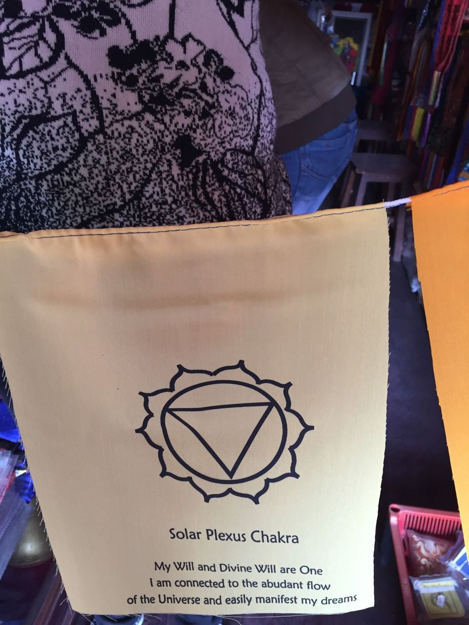 Bouddhisme tibétain Drapeaux de prière 7 Chakras / Lungta