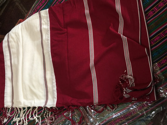 Châle de méditation bouddhiste tibétain en pashmina et soie ngakpa / châle de moine / châle de yoga