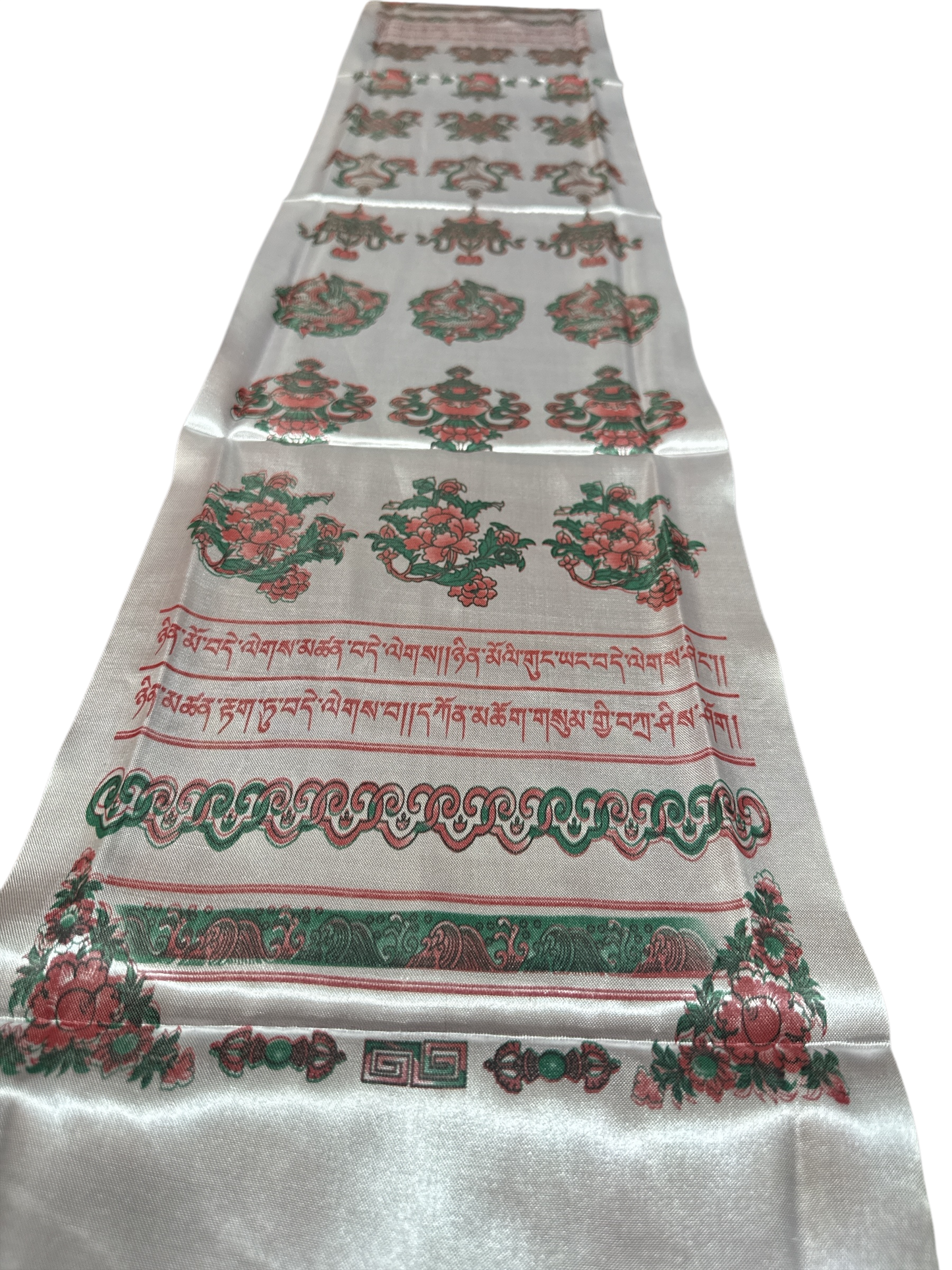 Tibetan White Silk Khata / Khada / Offering Scarf