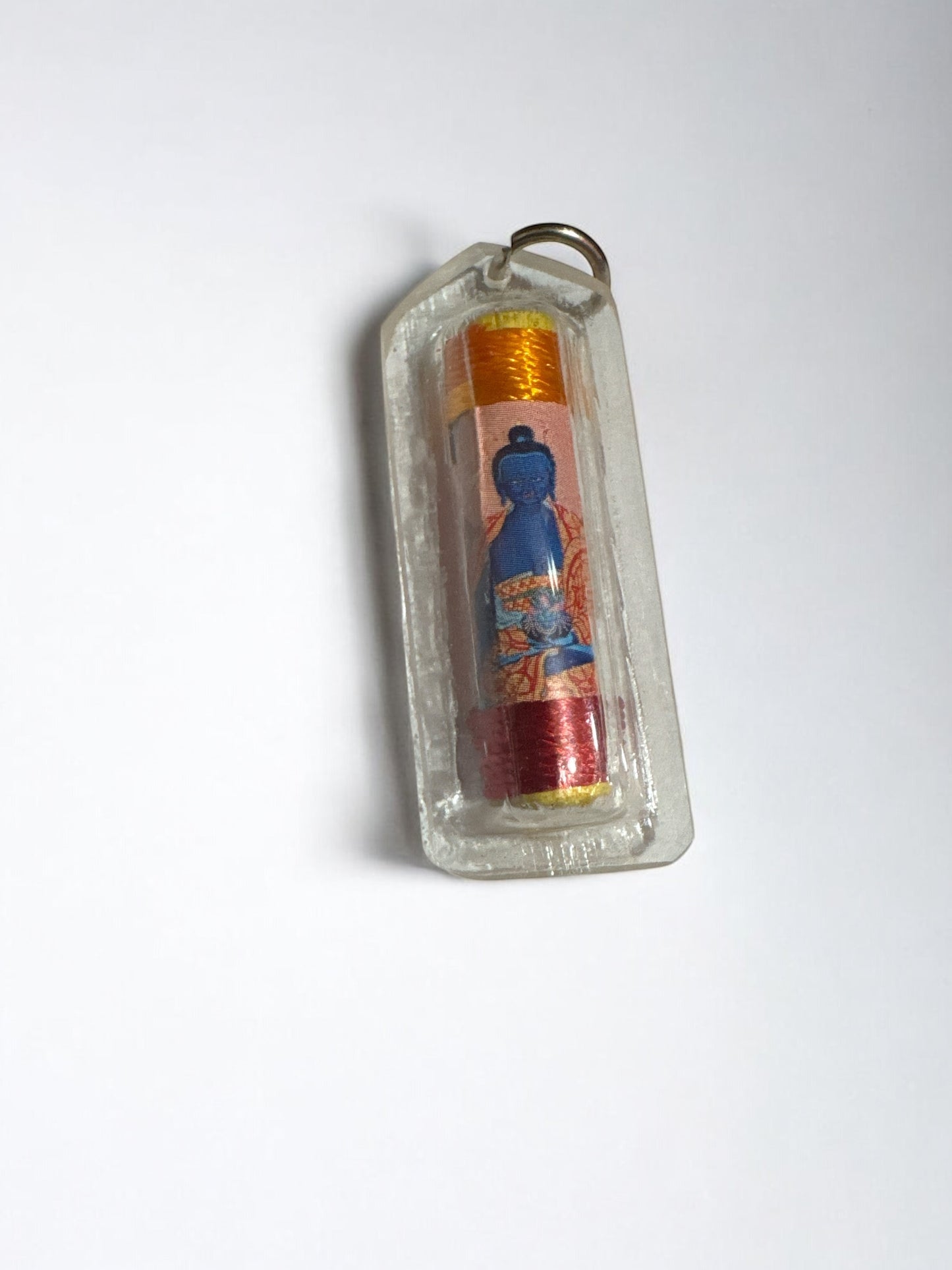 Tibetan Mantra Healing Amulet – Protected Charm for Health, Peace & Spiritual Well-Being