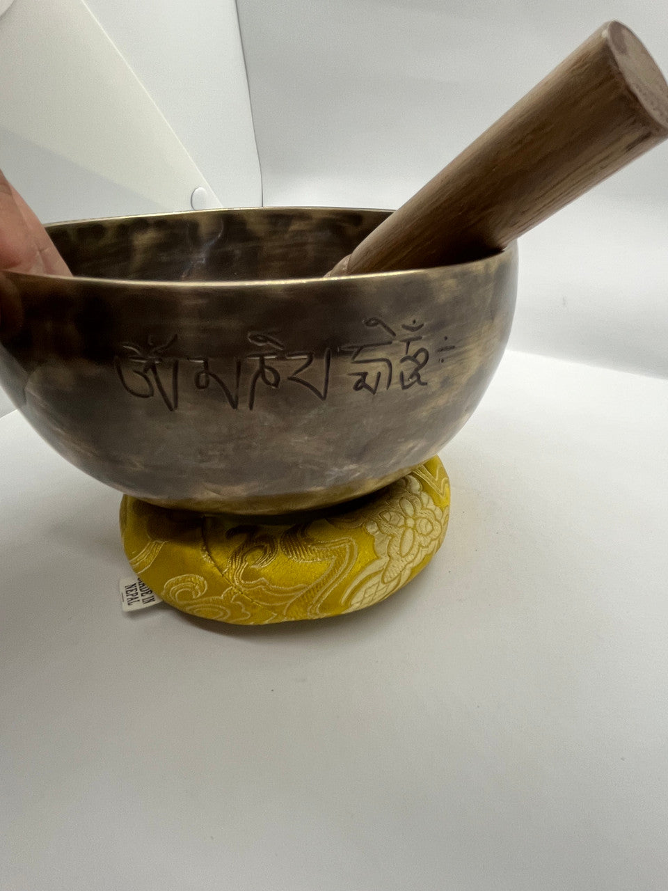 Tibetisch-buddhistische handgemachte 8 Metalle Vollmond Heilung Klangschale