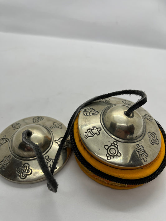 Tibetan Buddhist handmade tingsha bells / cymbals