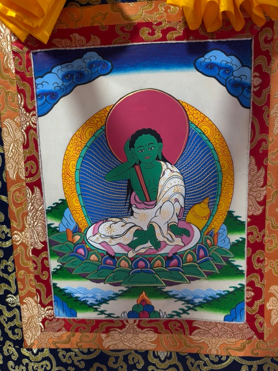 Tibetan Buddhist milarepa thangka painting / hand painted milarepa thangka