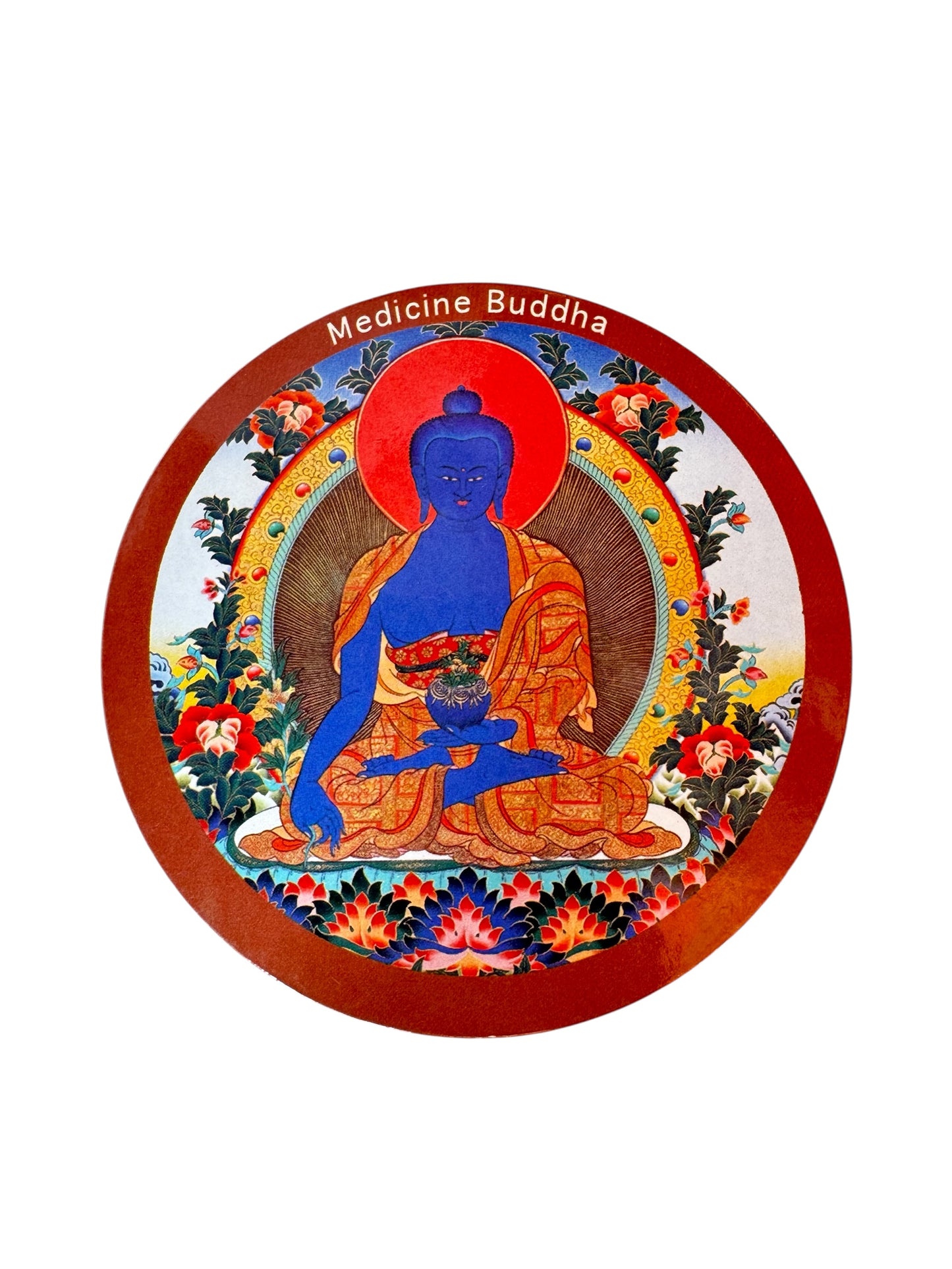 Tibetan buddhist ritual different deities and mandala fridge magnets / from Nepal