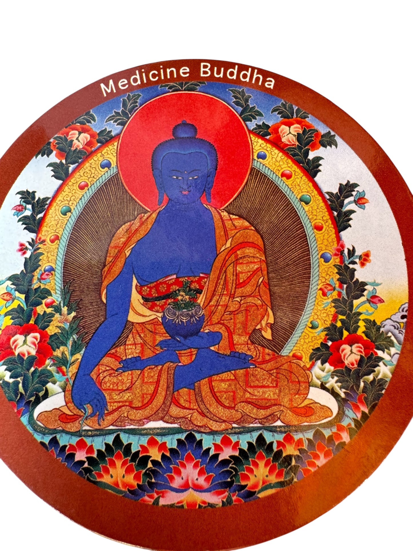 Tibetan buddhist ritual different deities and mandala fridge magnets / from Nepal