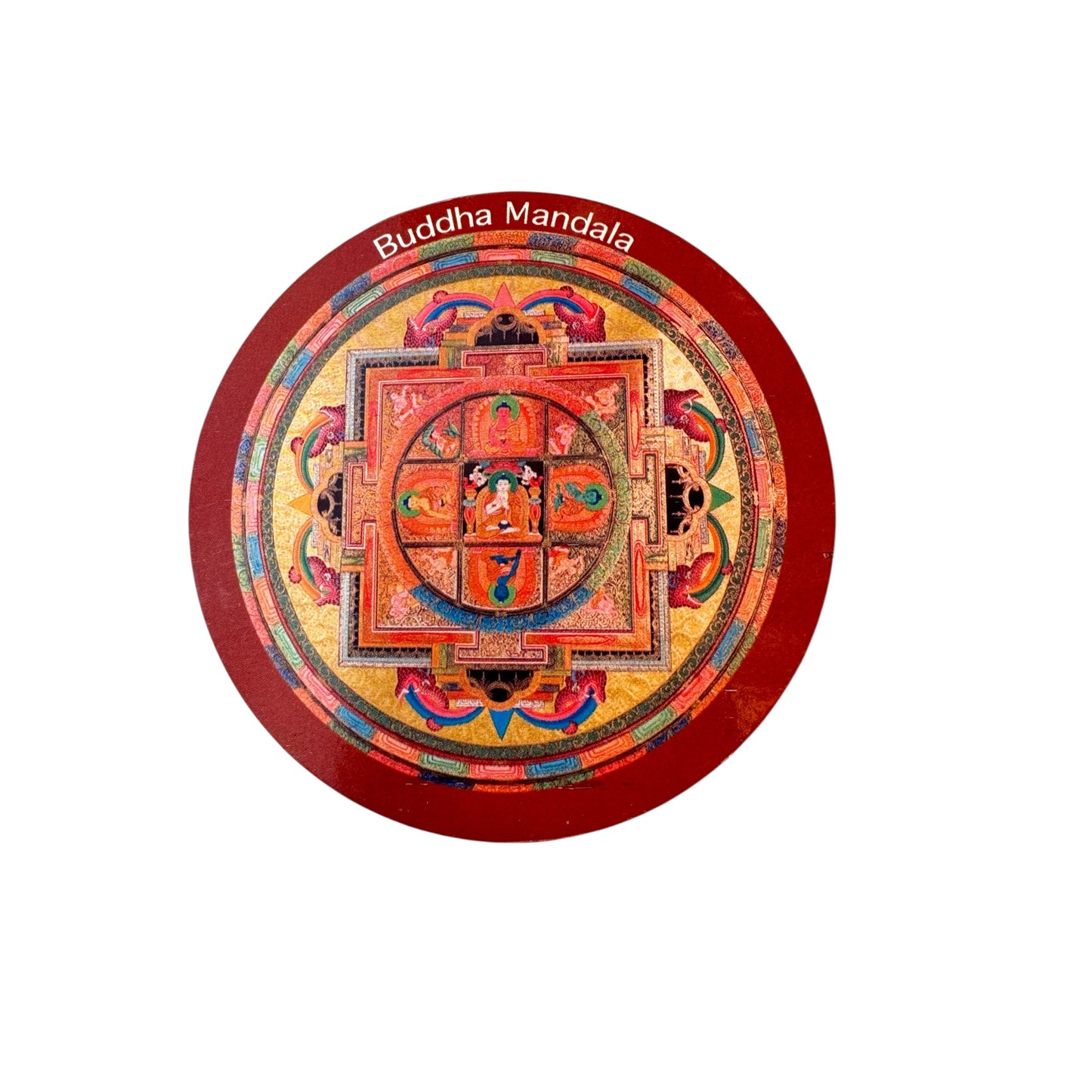 Tibetan buddhist ritual different deities and mandala fridge magnets / from Nepal