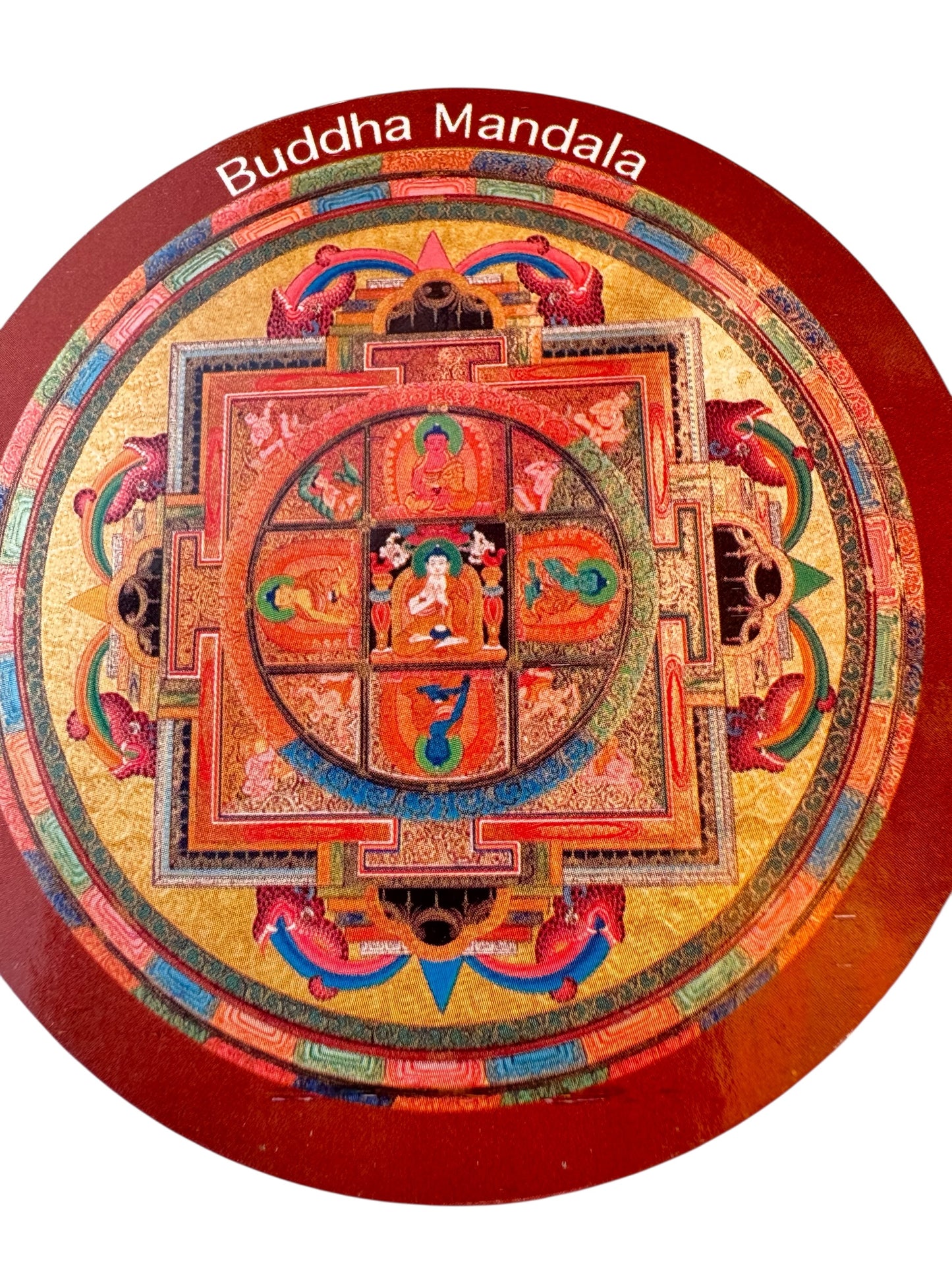 Tibetan buddhist ritual different deities and mandala fridge magnets / from Nepal