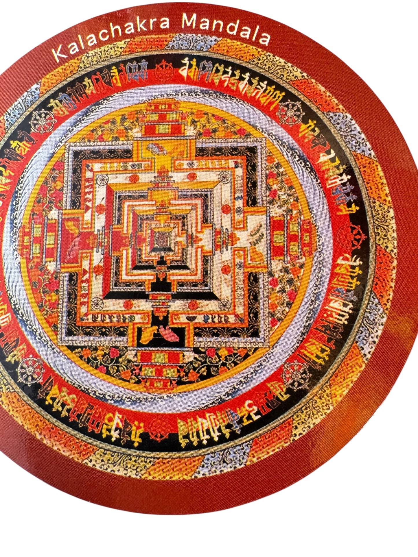 Tibetan buddhist ritual different deities and mandala fridge magnets / from Nepal