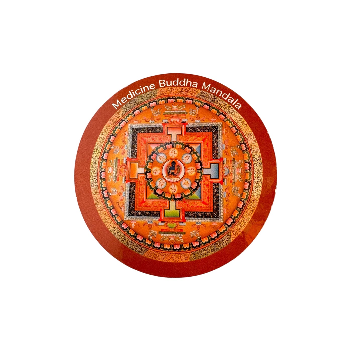 Tibetan buddhist ritual different deities and mandala fridge magnets / from Nepal