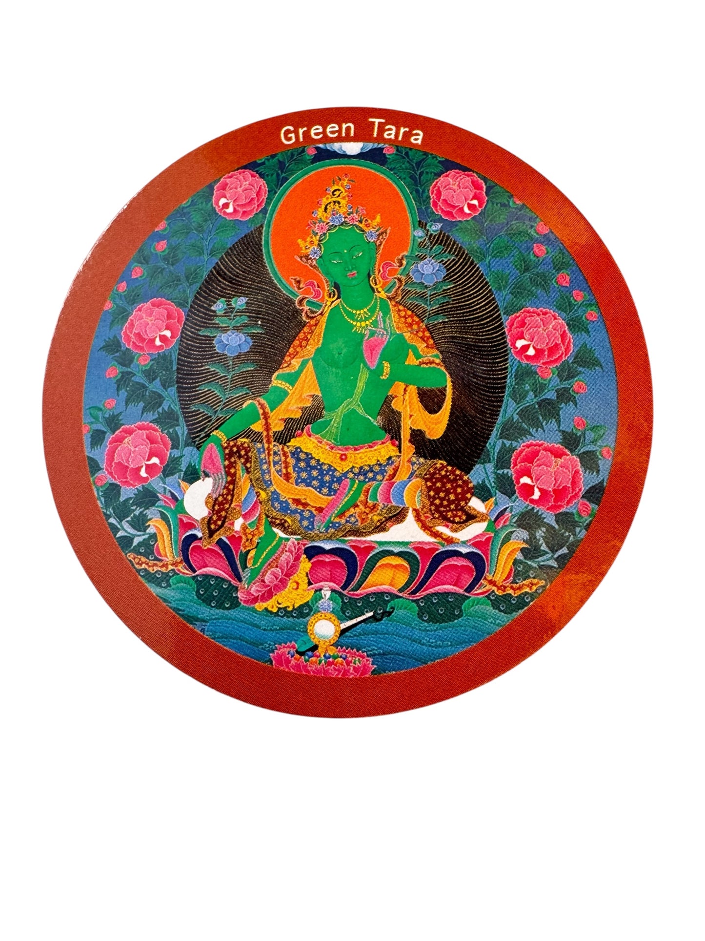 Tibetan buddhist ritual different deities and mandala fridge magnets / from Nepal