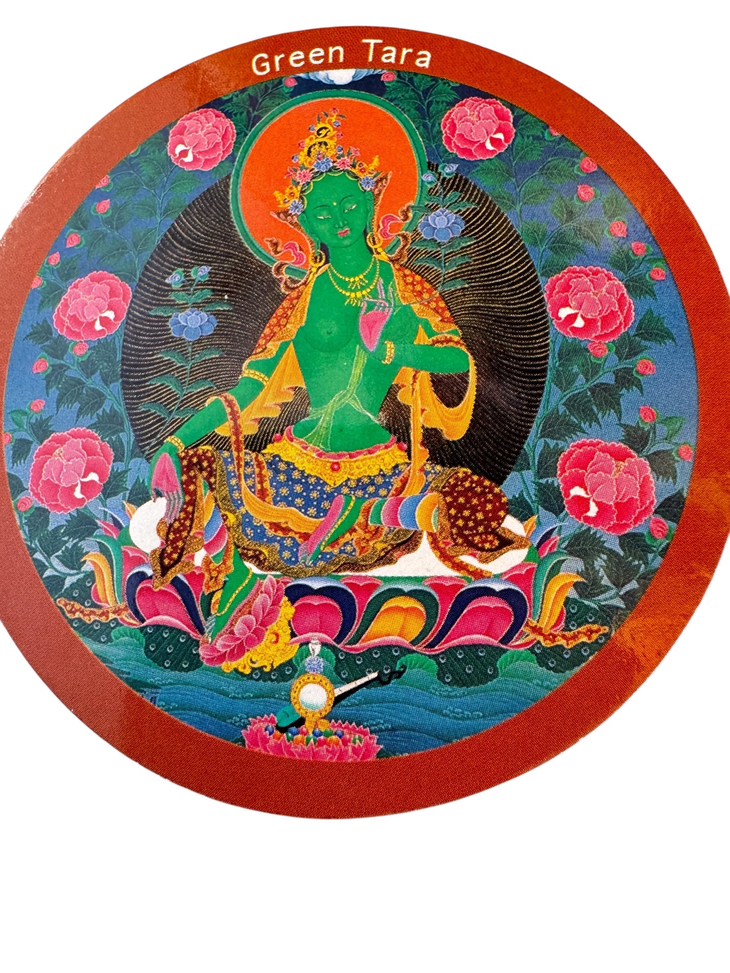 Tibetan buddhist ritual different deities and mandala fridge magnets / from Nepal