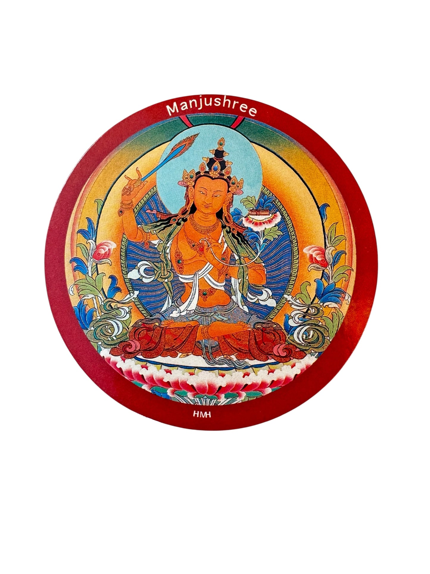 Tibetan buddhist ritual different deities and mandala fridge magnets / from Nepal