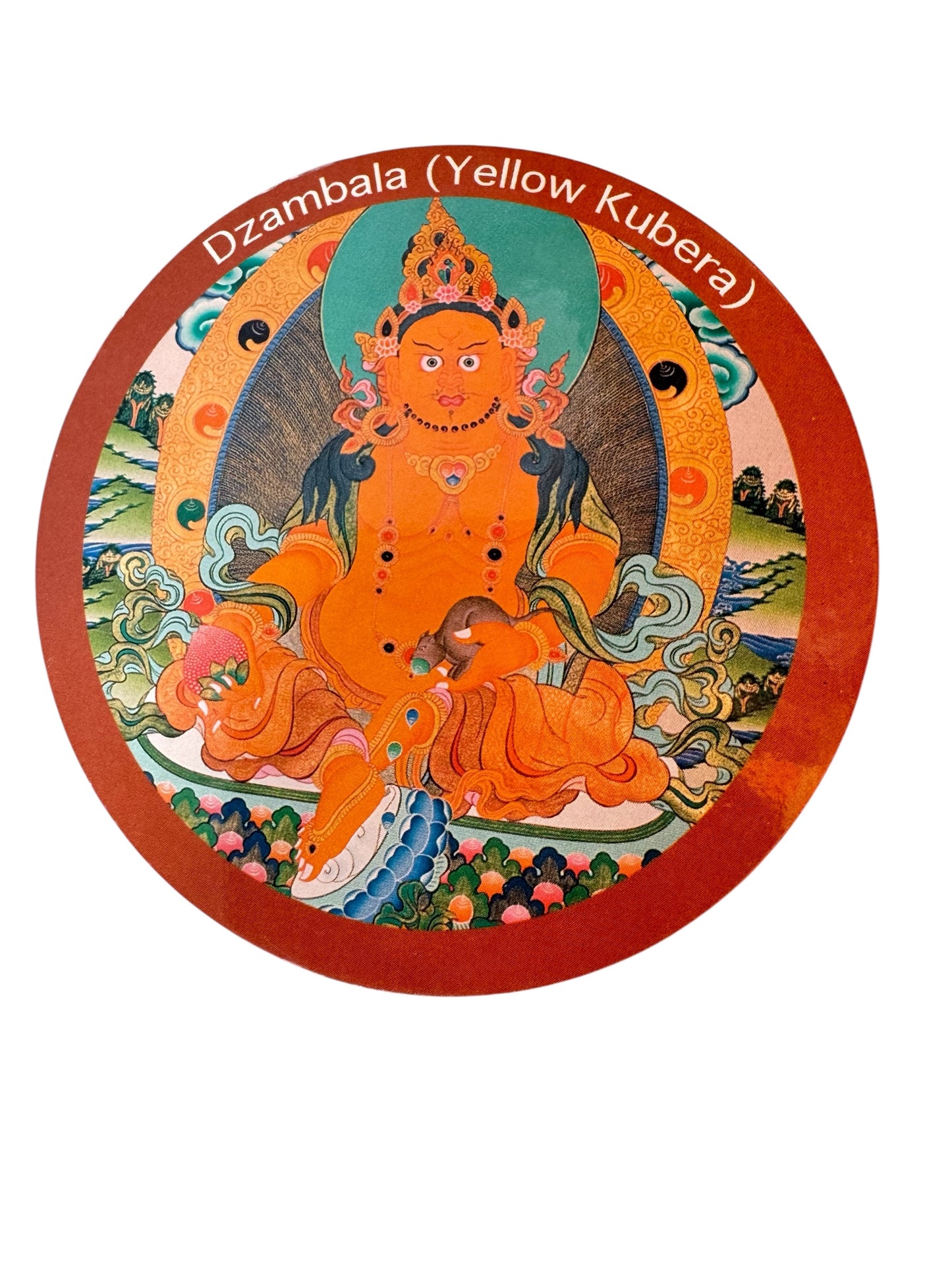 Tibetan buddhist ritual different deities and mandala fridge magnets / from Nepal