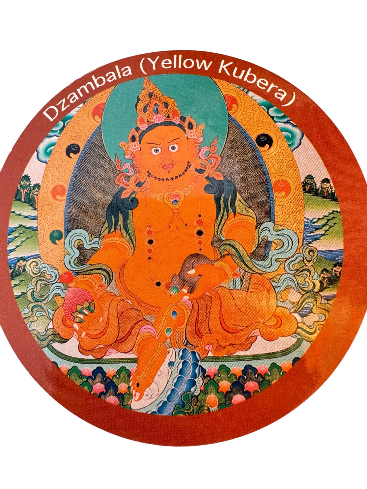 Tibetan buddhist ritual different deities and mandala fridge magnets / from Nepal