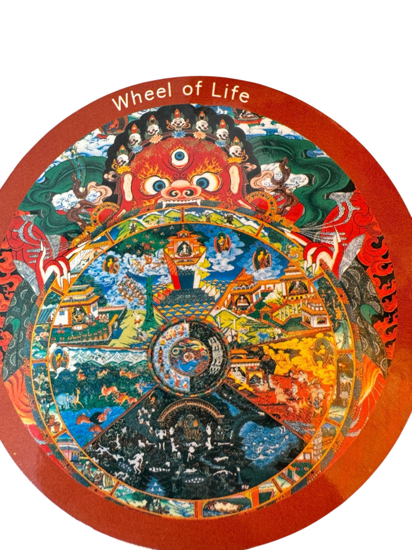 Tibetan buddhist ritual different deities and mandala fridge magnets / from Nepal