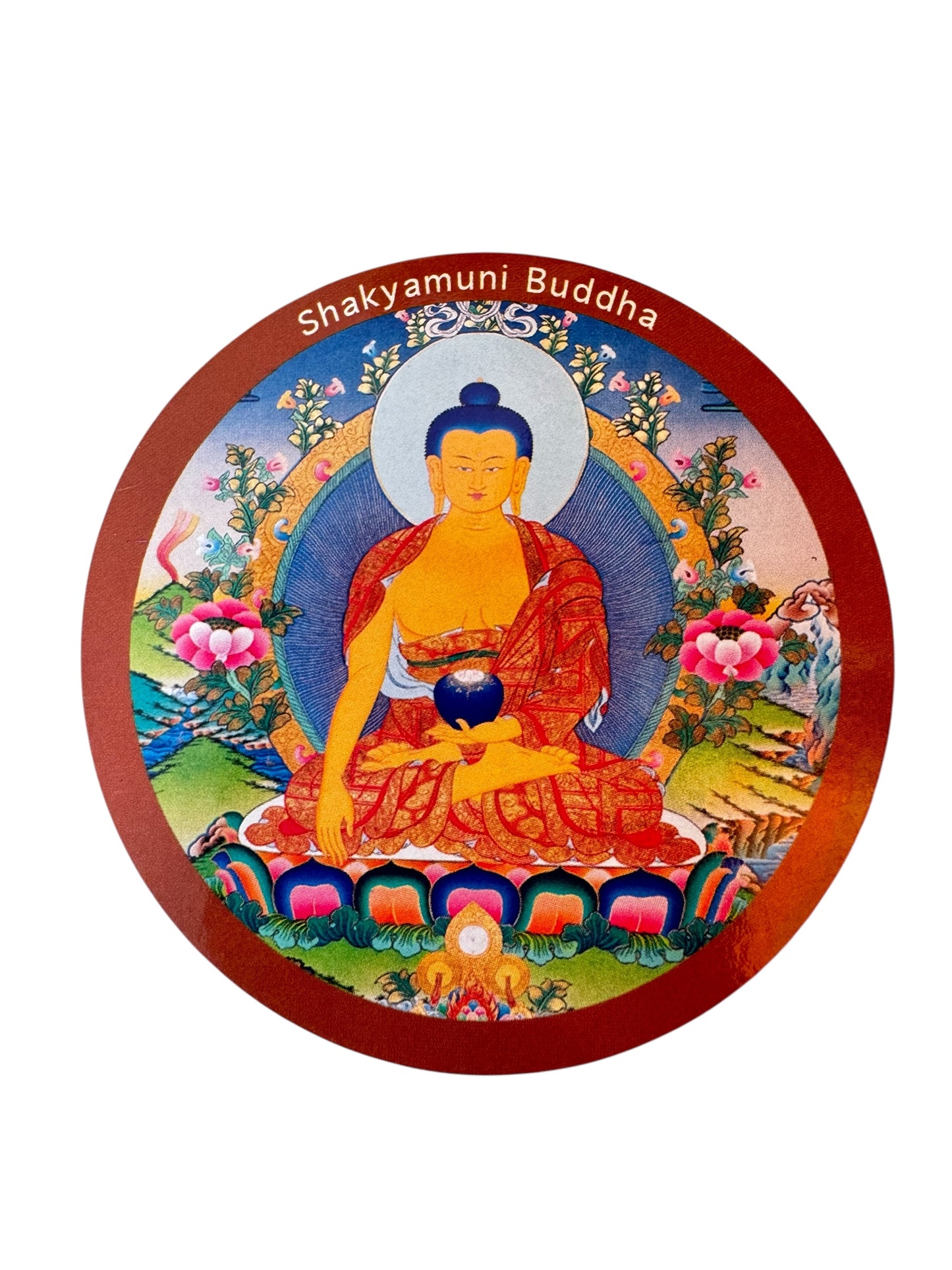 Tibetan buddhist ritual different deities and mandala fridge magnets / from Nepal
