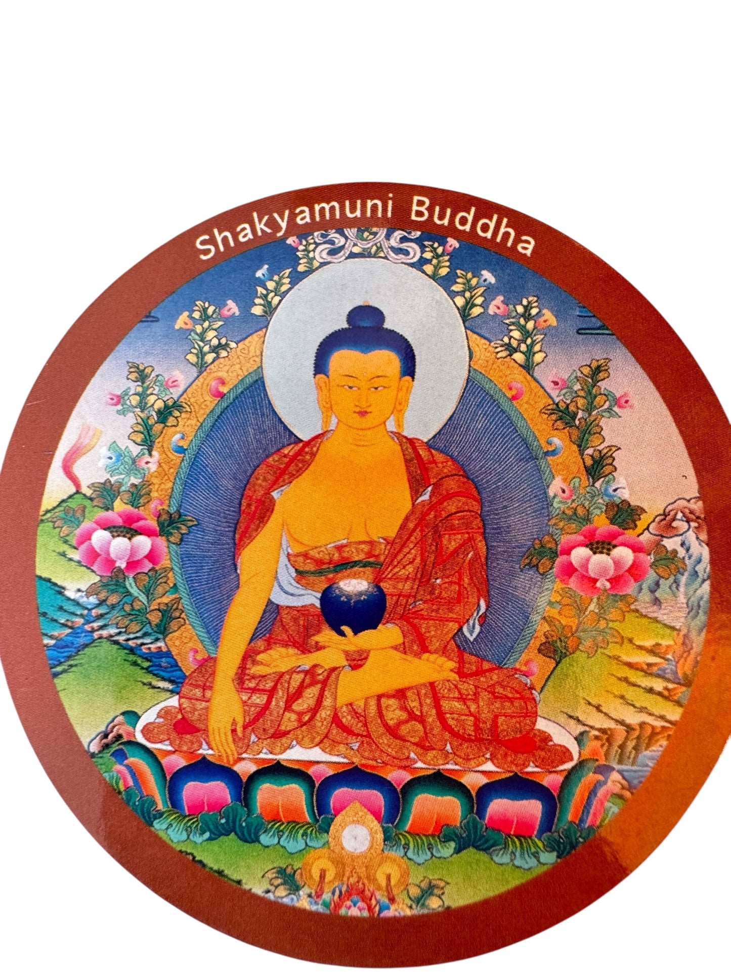 Tibetan buddhist ritual different deities and mandala fridge magnets / from Nepal