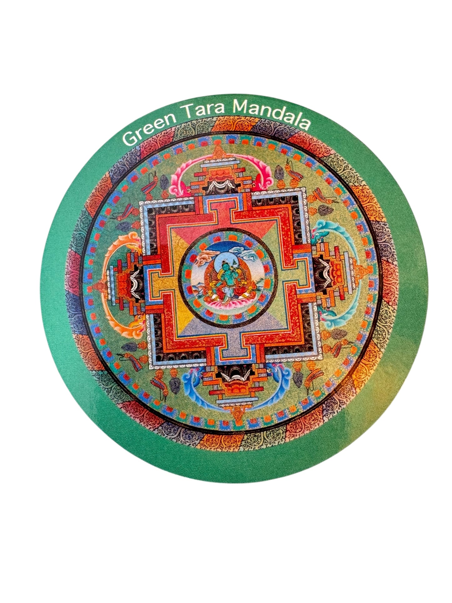 Tibetan buddhist ritual different deities and mandala fridge magnets / from Nepal