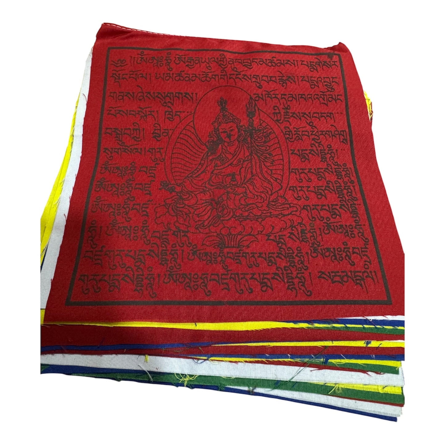Tibetan buddhist high quality mix deities cotton prayer flags/ lungta