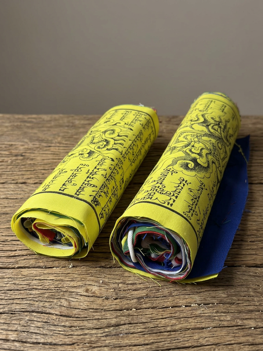 Tibetan buddhist high quality mix deities cotton prayer flags/ lungta