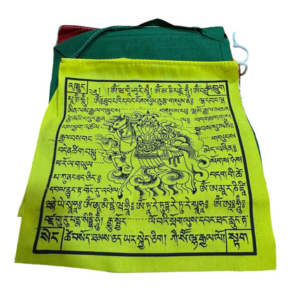 Tibetan buddhist high quality mix deities cotton prayer flags/ lungta