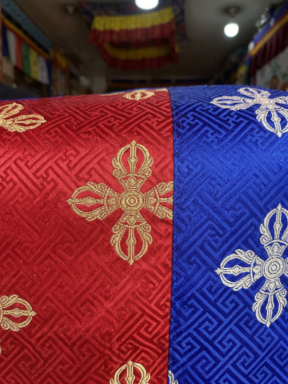 Tibetan Buddhist silk brocade dorje design table cover/altar cloth/shrine cover