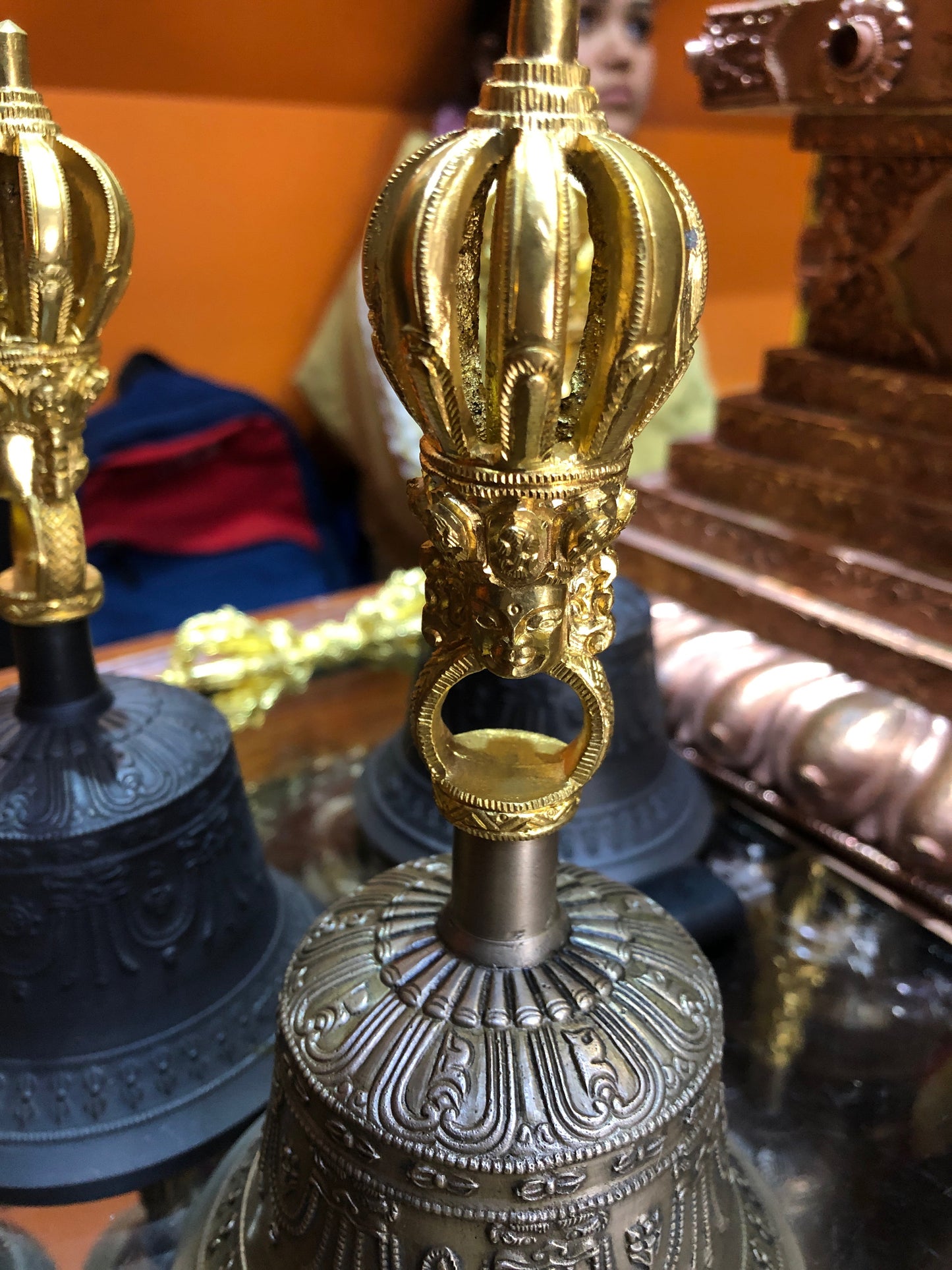 Tibetan Buddhism 9 Pronged Bell & Dorje Set