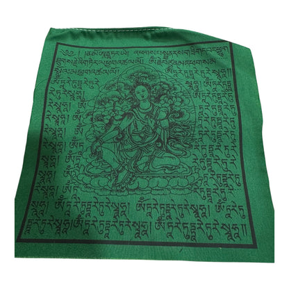 Tibetan buddhist high quality mix deities cotton prayer flags/ lungta