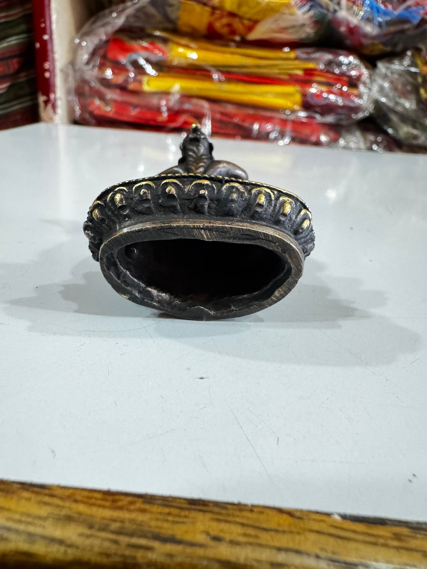 Nepalese buddhist small handmade samantabhadra statue