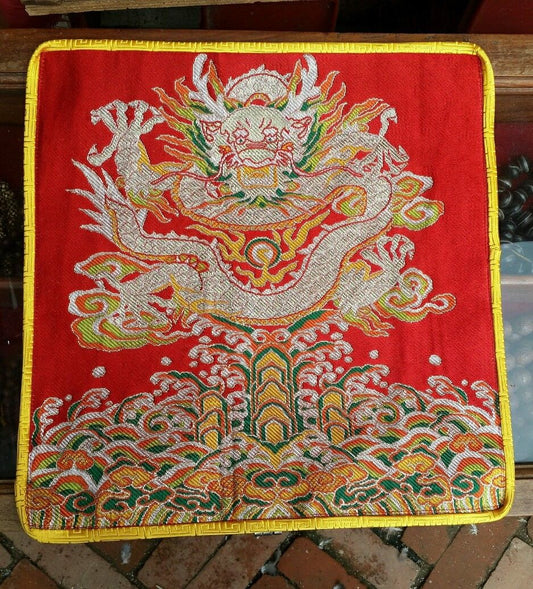 Tibetan Buddhist Red dragon table placemat