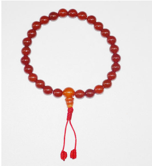 Carnelian Hand Mala / Wrist Mala / Bracelet