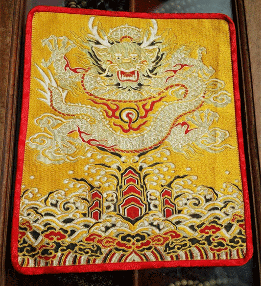 Tibetan Buddhism Dragon Placemat / Table Cover