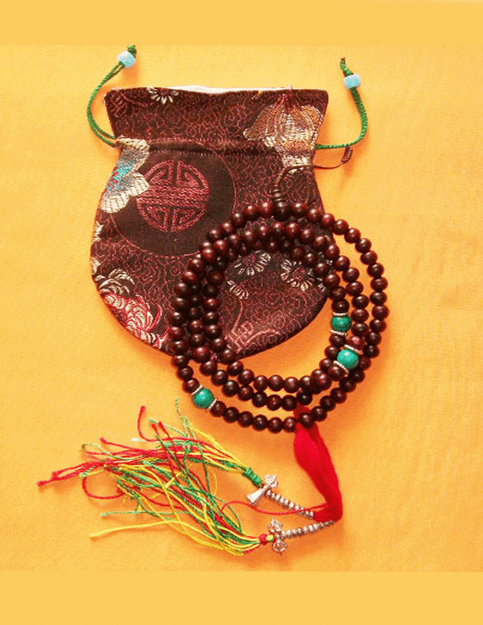 Tibetan Buddhist Rosewood Mala Prayer Beads