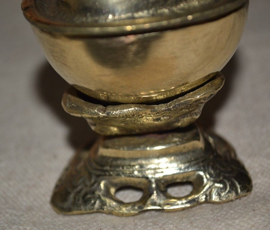 Tibetan Buddhism Ritual Brass Kapala / Skull Cup