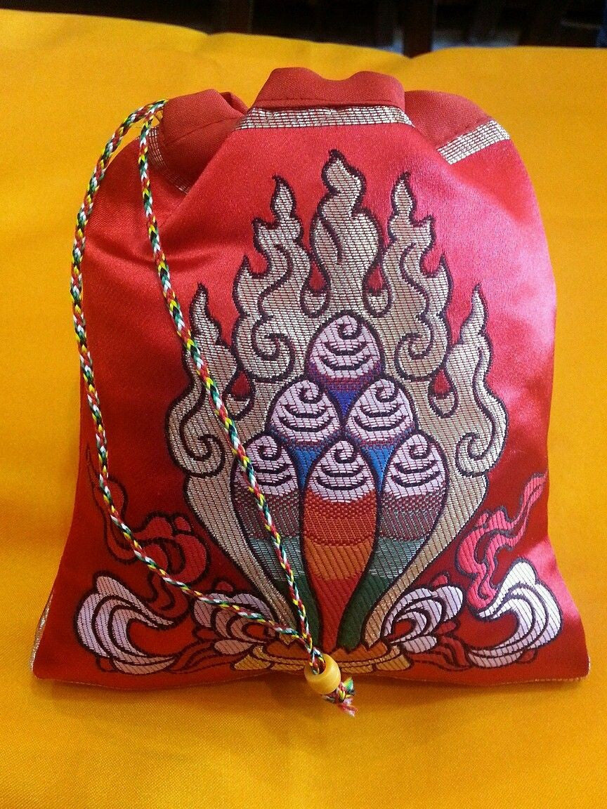 Tibetan high quality silk brocade norbu design Mala Bag /Jewelry Pouches