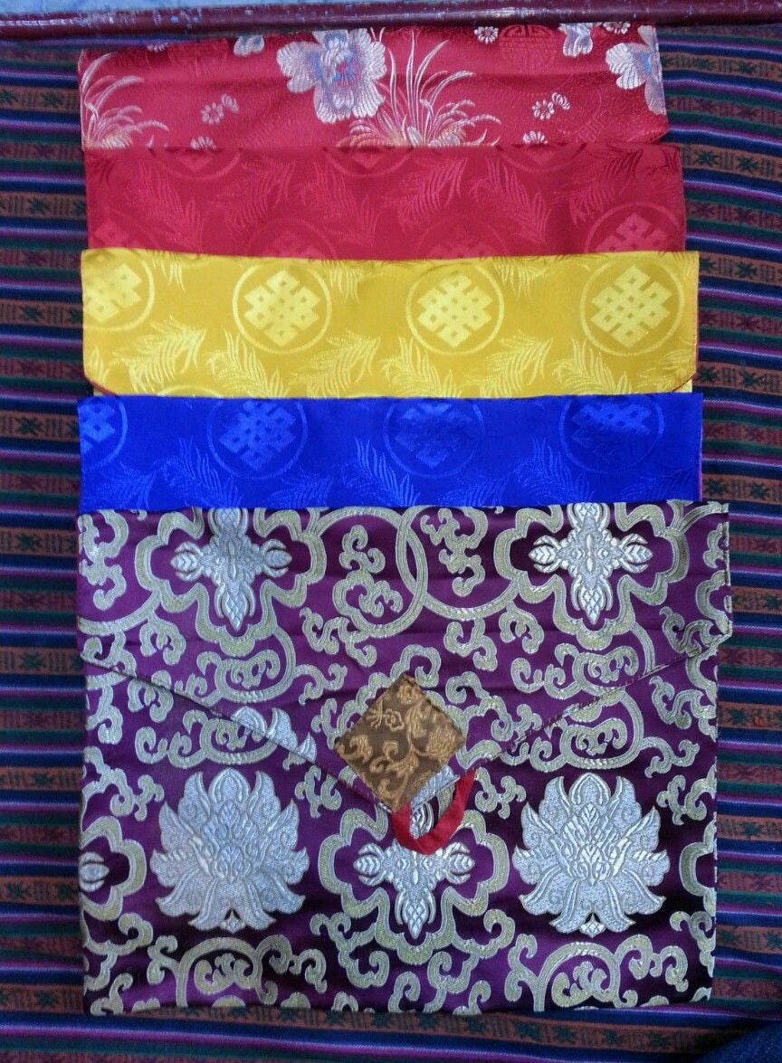 Tibetan A4 Size Silk Text Covers