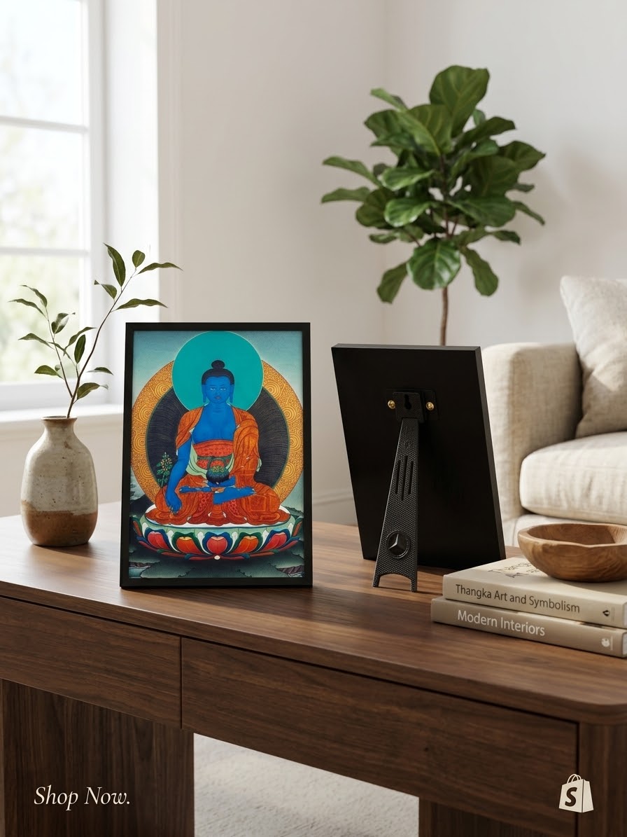 Printed Tibetan Buddhist Laminated Wall & Tabletop Art – Multiple Designs / made in Nepal
