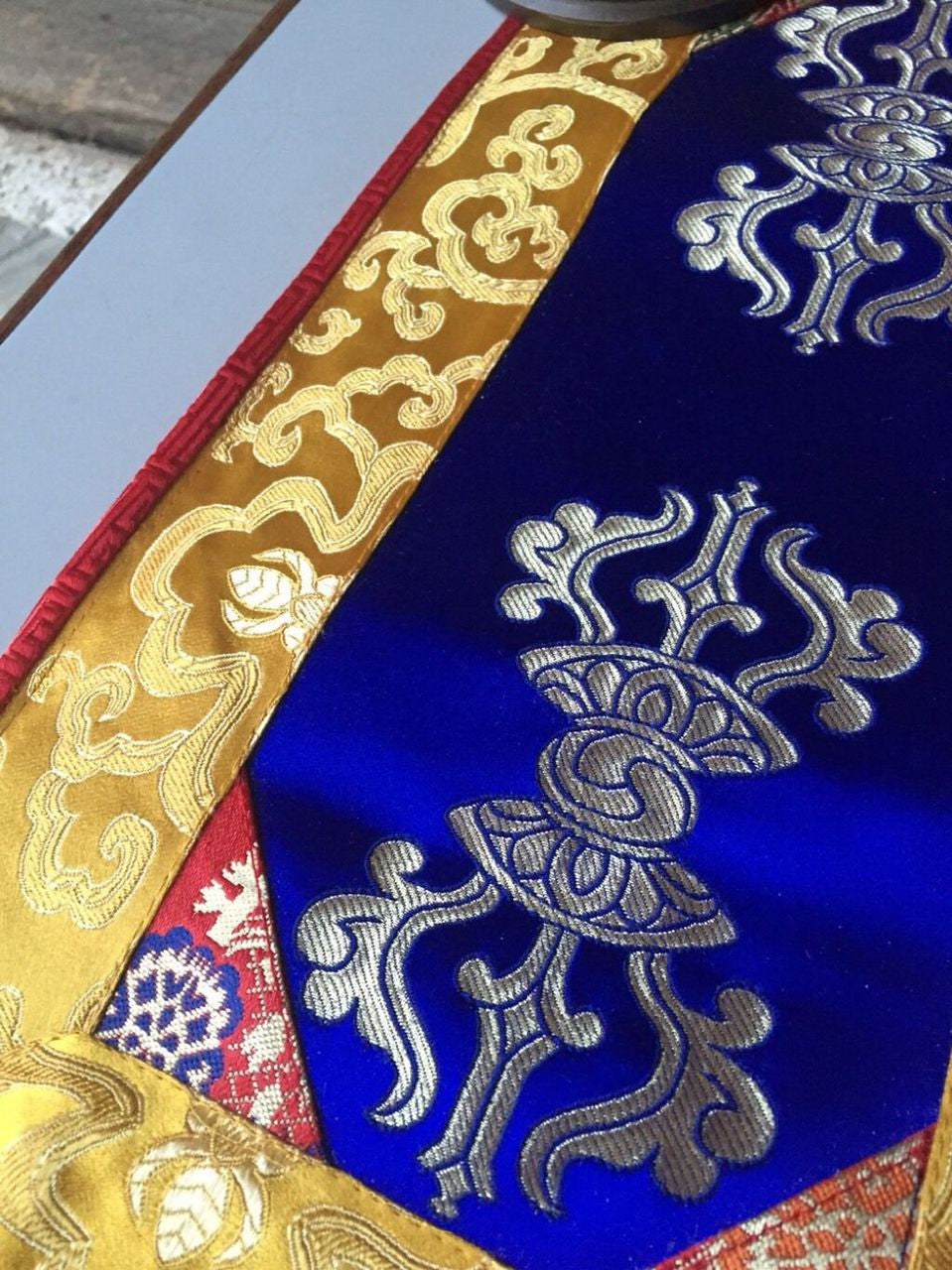 Tibetan Double Dorji Blue Placemat / Table Cover