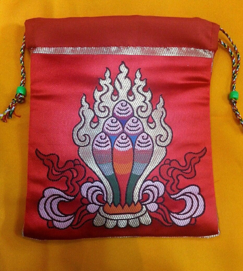 Tibetan high quality silk brocade norbu design Mala Bag /Jewelry Pouches