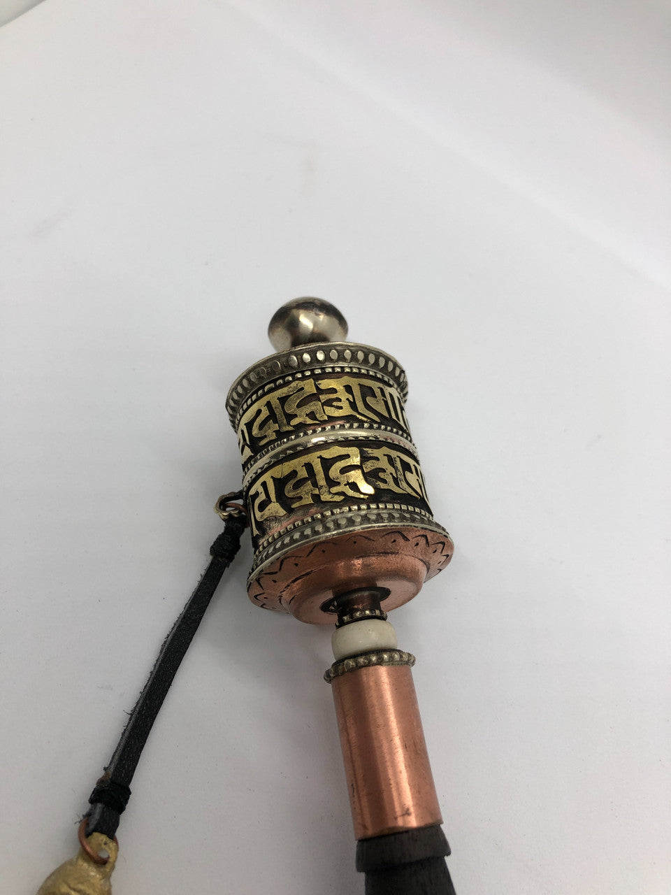 Tibetan buddhist Small copper Hand Prayer Wheel