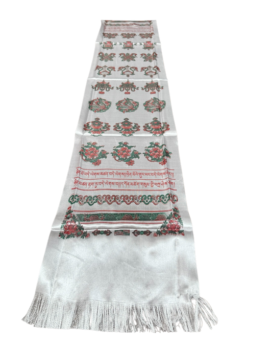 Tibetan White Silk Khata / Khada / Offering Scarf