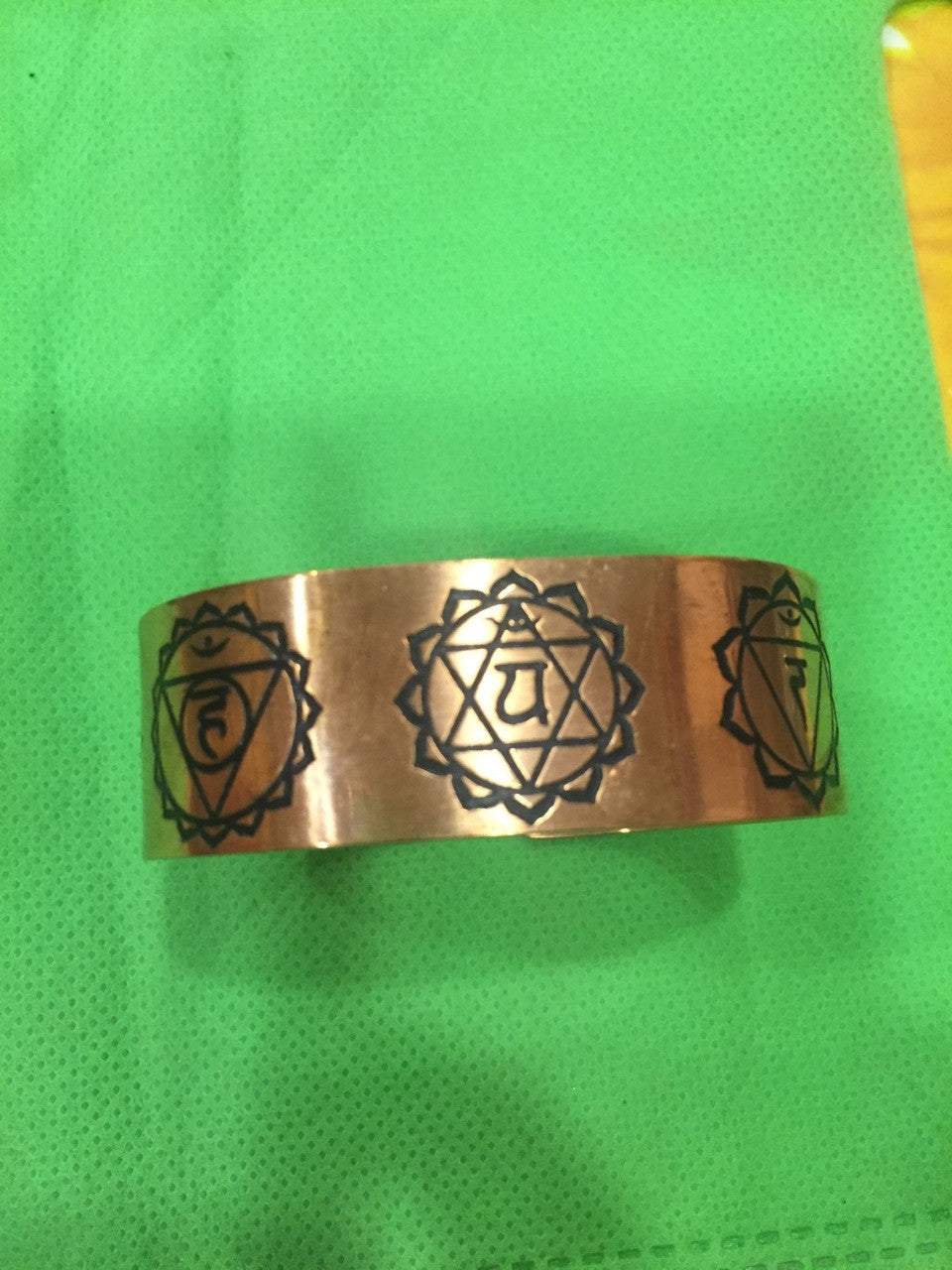 Tibetan buddhist 7 chakra copper bracelet