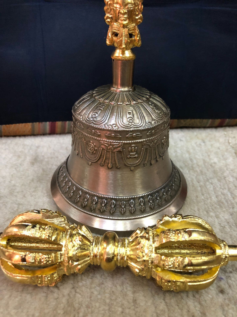 Tibetan Buddhism 9 Pronged Bell & Dorje Set