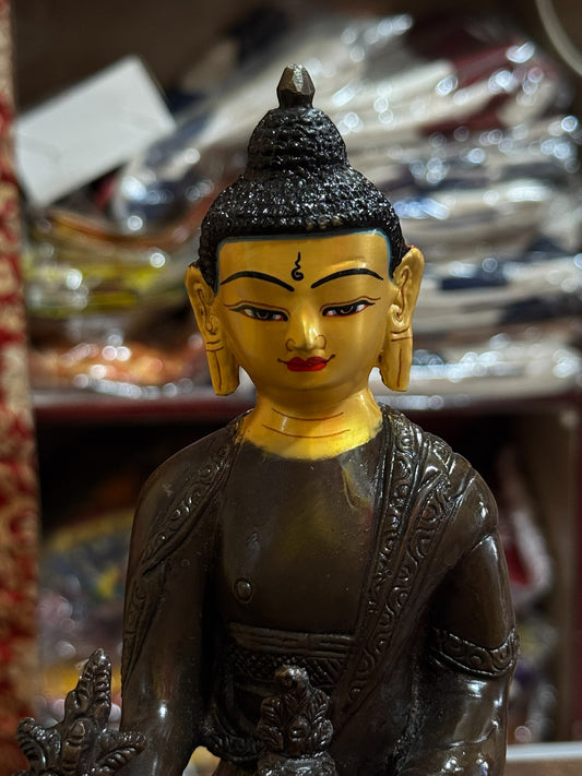 Nepalese handmade copper medicine buddha statue/ high quality
