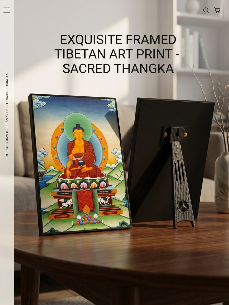 Printed Tibetan Buddhist Laminated Wall & Tabletop Art – Multiple Designs / made in Nepal