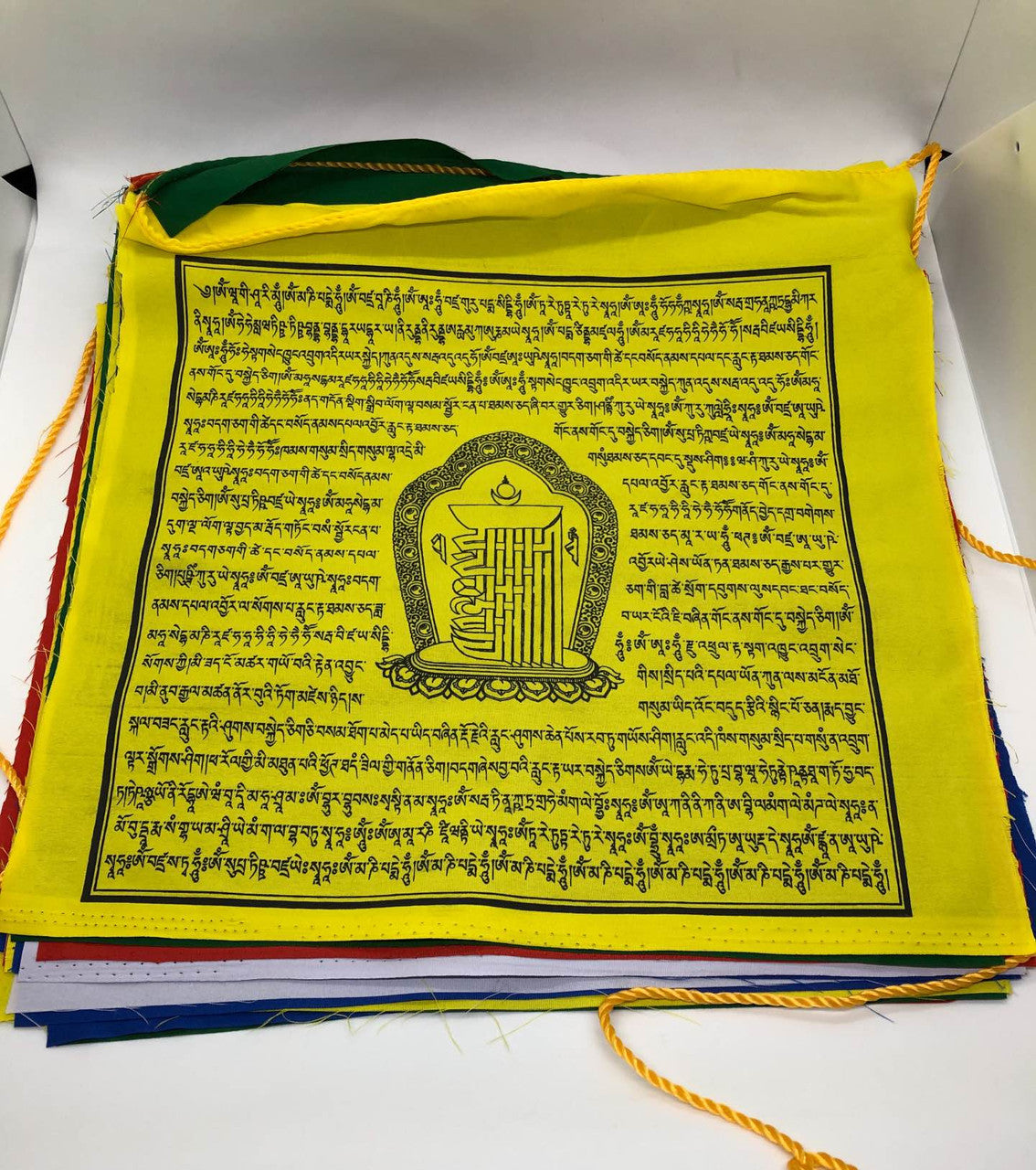 Tibetan buddhist  kalachakra mantra prayer flag/lungta/25 leaves/large size