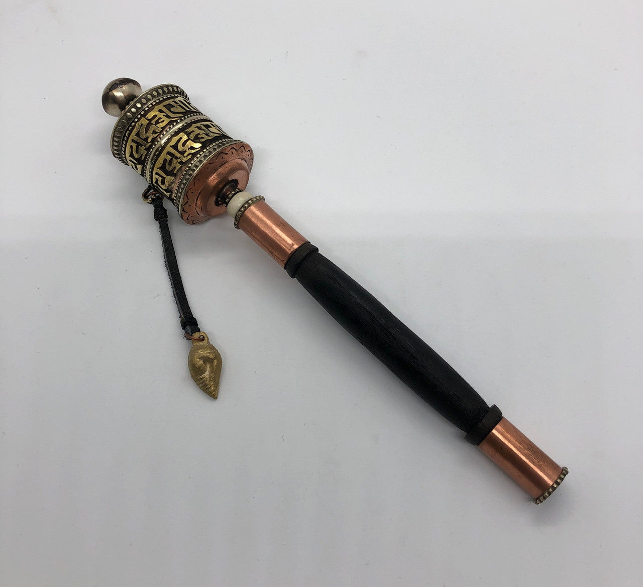 Tibetan buddhist Small copper Hand Prayer Wheel