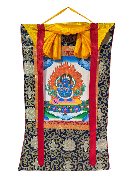 Tibetan Buddhist Mahakala hand painted thangka / mahakala thangka painting
